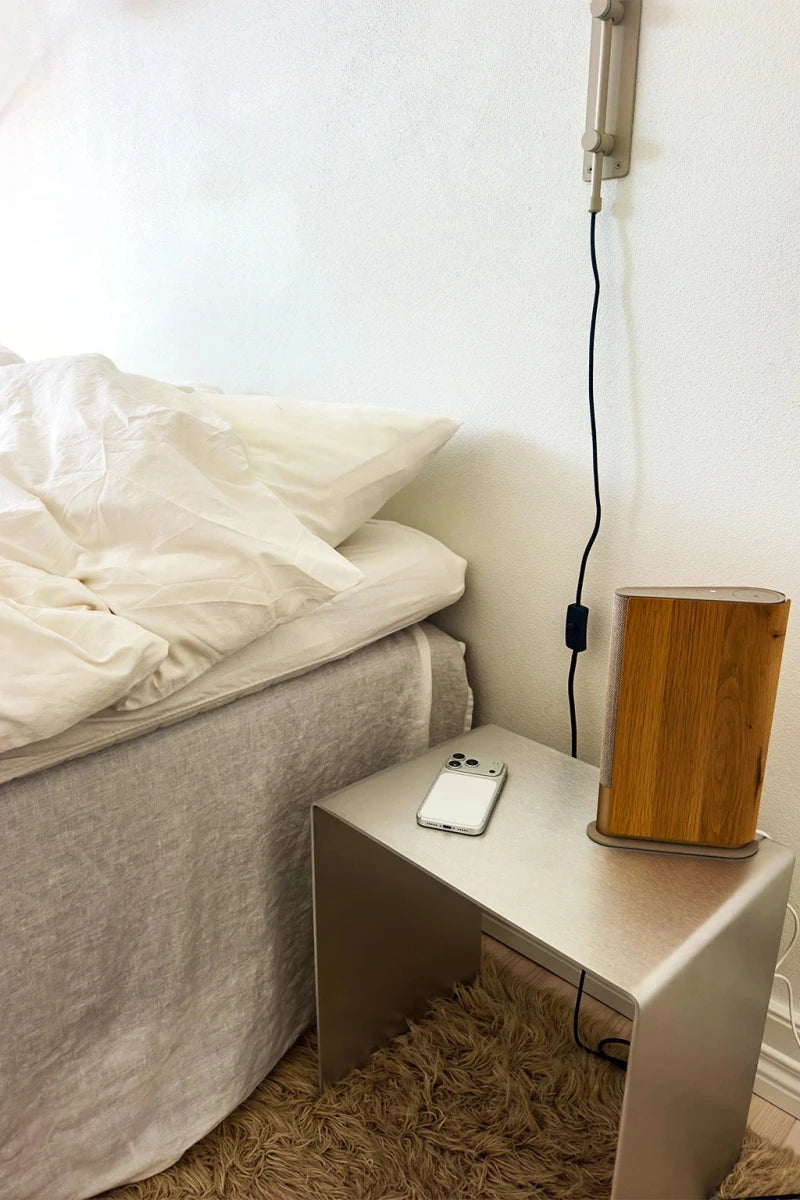 FARO_1 | Aluminium hjørnebord, 40 cm - RÅM