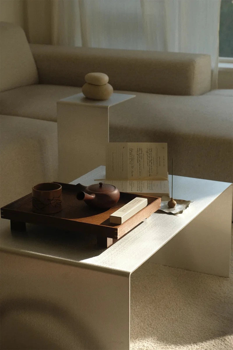LURA_1 | Aluminum coffee table, 80 cm - RÅM